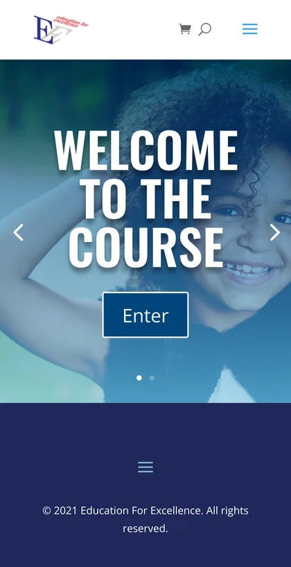 Education for Excellence on a phone