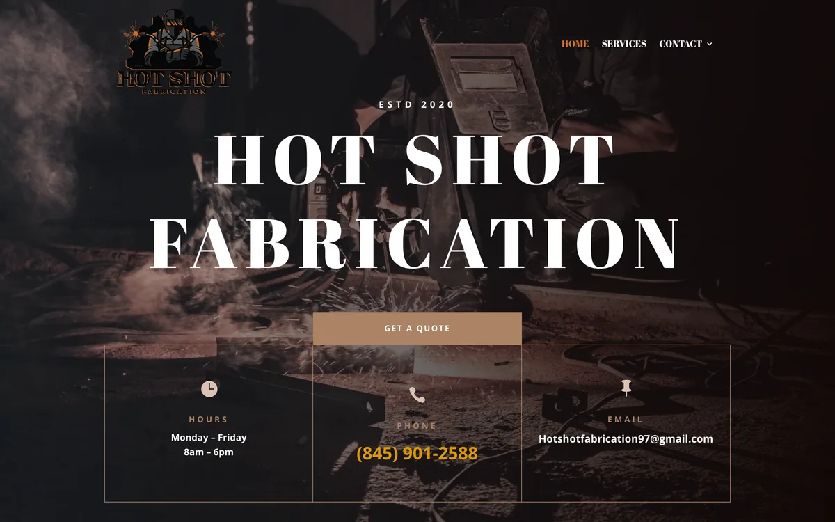 Hot Shot Fabrication on desktop