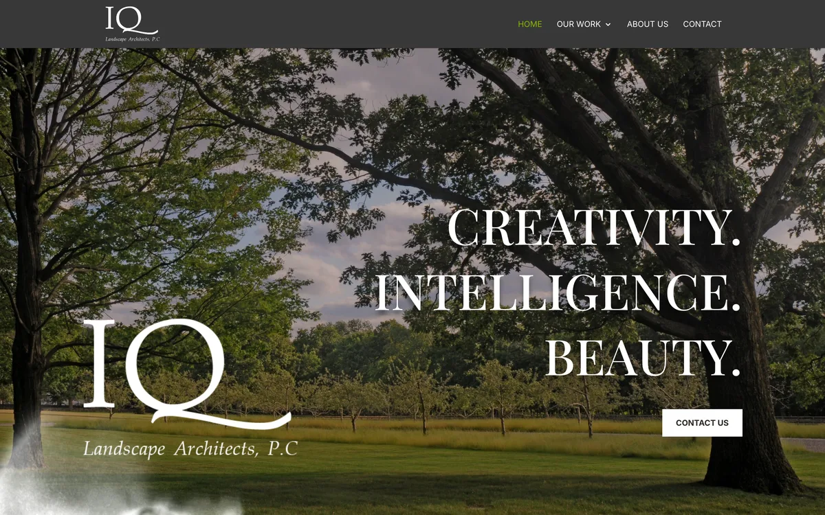 IQ Landscape Architecture on desktop