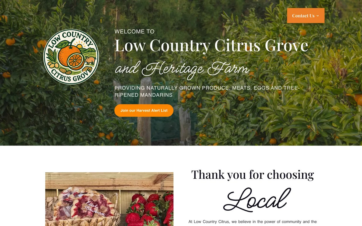 Low Country Citrus Grove on desktop