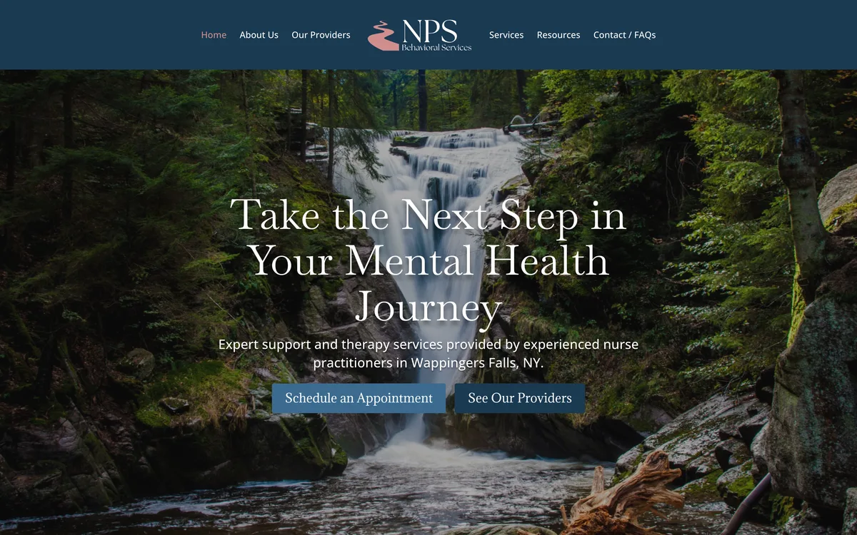 NPS Behavioral Services on desktop